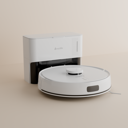 EZYLIFE: Glide 300 Robot Vacuum & Mop Cleaner | Advanced Smart Navigation, D10 Plus Gen2 Technology, Quiet Operation, Multi-Surface Vacuuming & Mopping | App & Voice Control Pack of 1