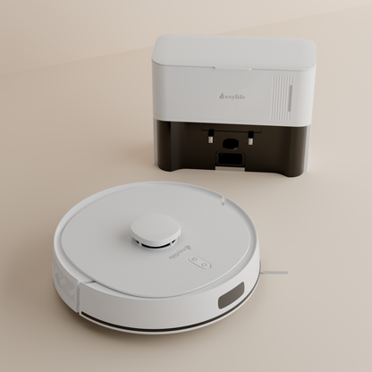 EZYLIFE: Glide 300 Robot Vacuum & Mop Cleaner | Advanced Smart Navigation, D10 Plus Gen2 Technology, Quiet Operation, Multi-Surface Vacuuming & Mopping | App & Voice Control Pack of 1