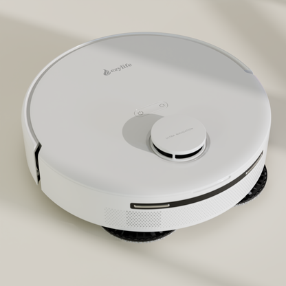 EZYLIFE : Flow 300 Robotic Vacuum Cleaner | Powerful Suction, Smart Mapping, Multi-Surface Cleaning, App Control, Long Battery Life | Efficient Home